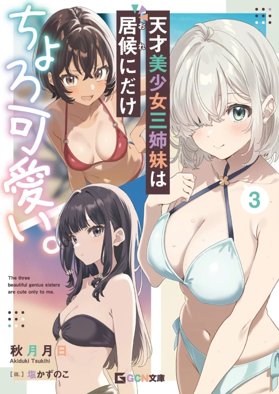 『天才美少女三姉妹は居候にだけちょろ可愛い。 ３』表紙