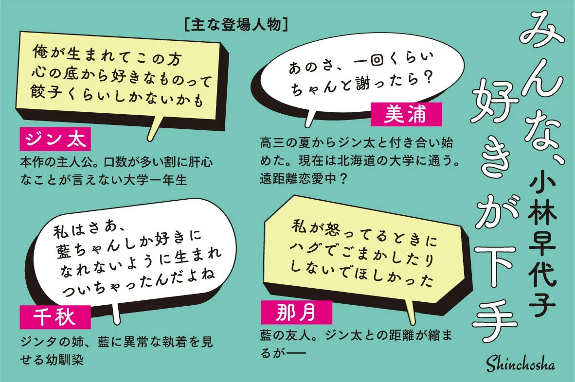 みんな、好きが下手 登場人物紹介