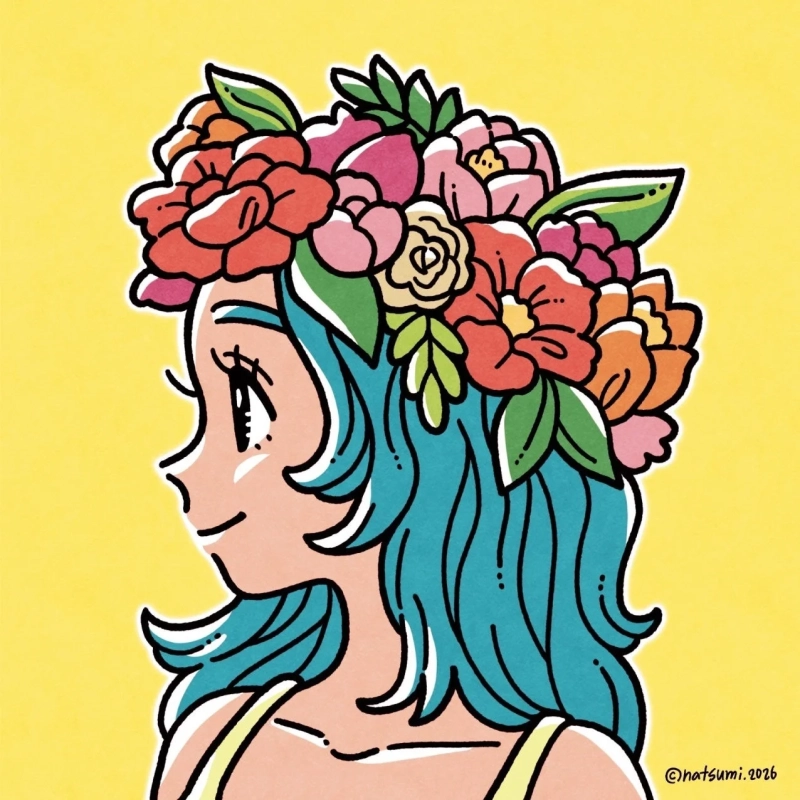 ヨシダナツミ氏のイラスト