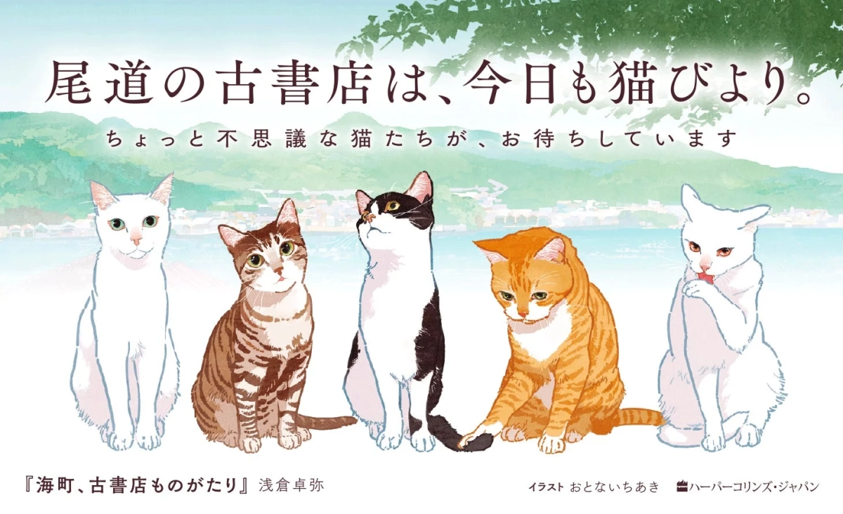 尾道の古書店と猫たち